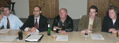 von links: Thomas Schmidt, Ismail Ertug, Dieter Spörl, Max Fritsch, Marianne Kies-Baldasty