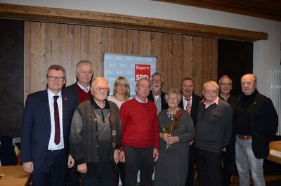 Ehrungen standen bei der SPD auf dem Programm.