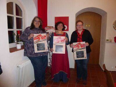 Freuen sich auf viele Besucher: Petra Schilling (AsF, Tanja Weiß (Stiber-Fähnlein) und Kerstin König (AsF), von links.