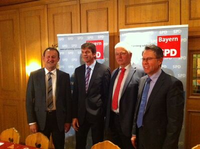 Von links: Richard Gaßner, Michael Rischke, Reinhold Strobl und Josef Flierl