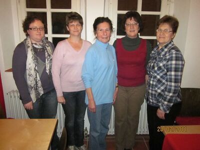 Das Frauentag-Team (von links): Kerstin König, Natalia Obinotschni, Emmi Stief, Renate Dümmler und Irma Axt 